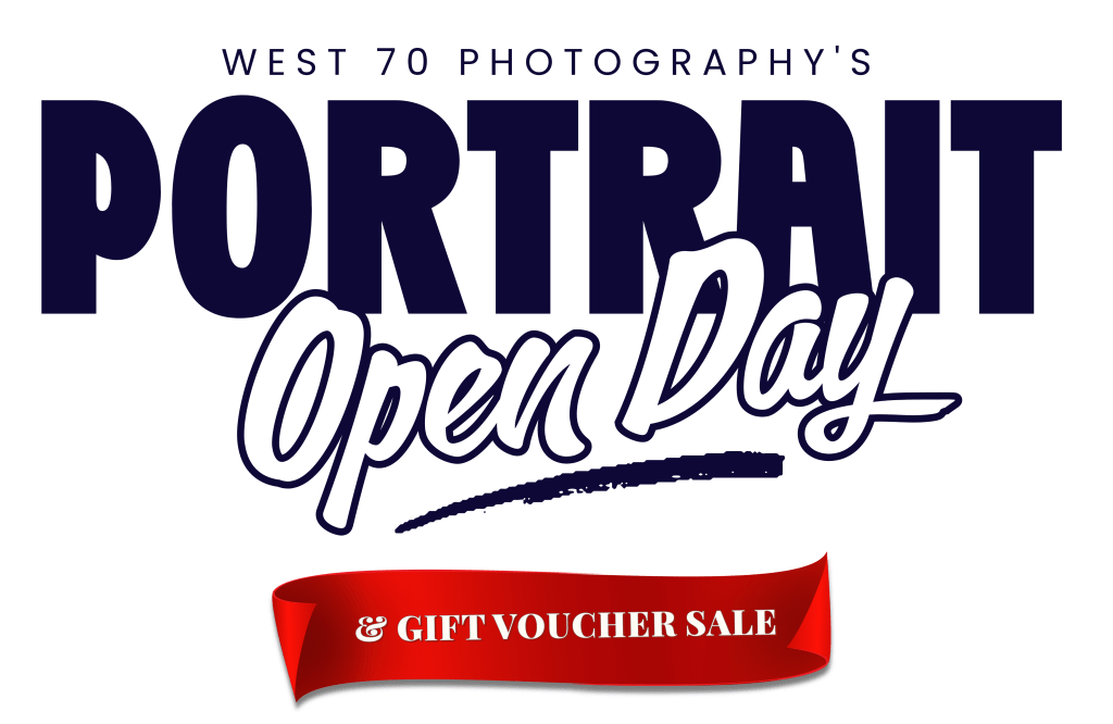 West 70 Photography's Portrait Open Day & Gift Voucher Sale Logo